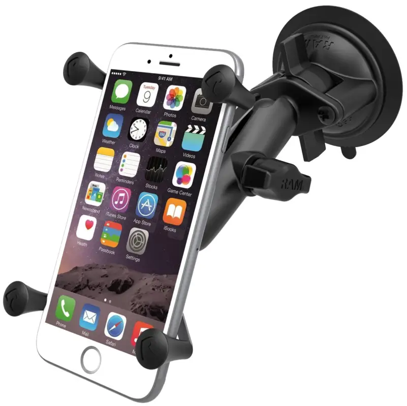 Zertifiziert RAM-Mounts Saugfußhalterung für große Smartphones