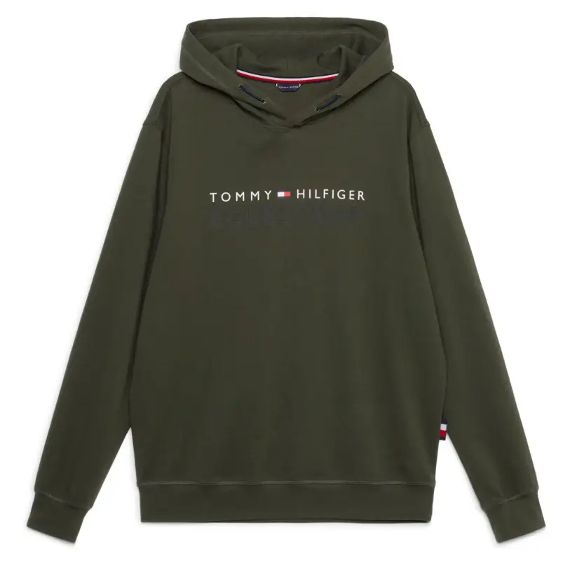 Zertifiziert Tommy Hilfiger LONDON Logo Hoodie putting green, S