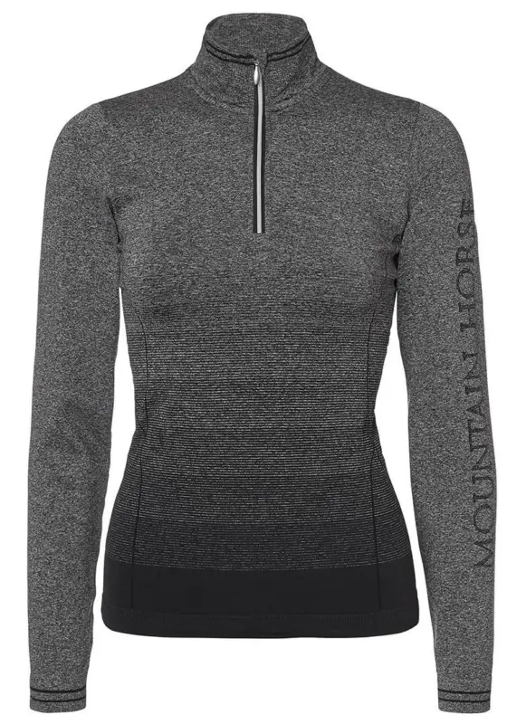 Mountain Horse Tindra Tech Top black melange, L/XL Neu