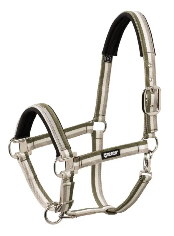 Sofort Bestellen Eskadron Halfter Pin Buckle olive-creme-dove blue, Cob = Vollblut