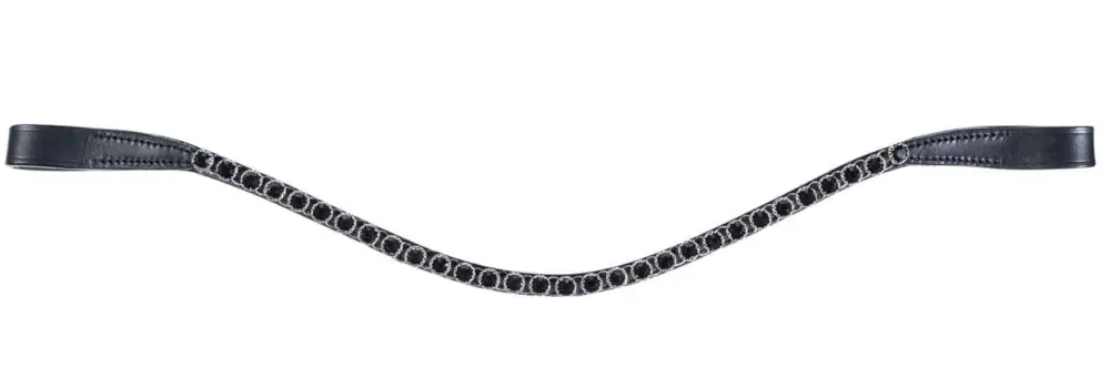 HKM Stirnband Precious schwarz, Vollblut Solange Der Vorrat Reicht