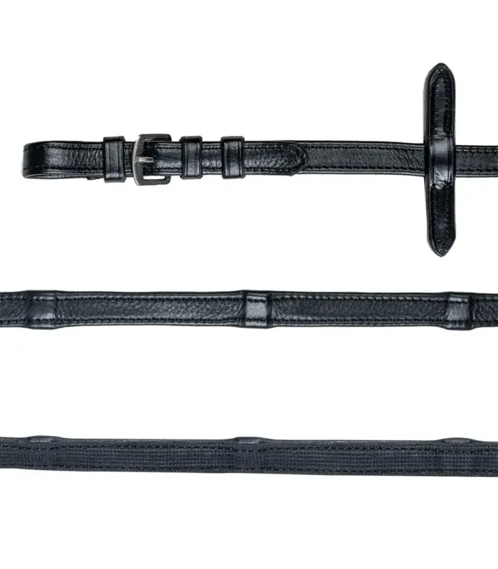 Waldhausen X-Line Gummi-Lederzügel schwarz Angebot