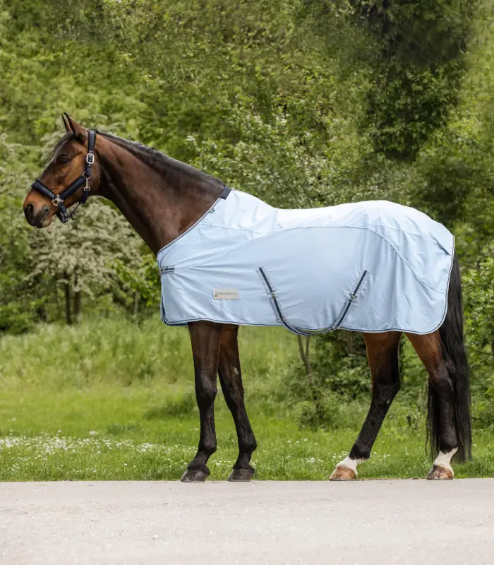 Waldhausen Protect Regen-Fliegendecke hellblau/nachtblau, 115 cm Garantierte Lieferung