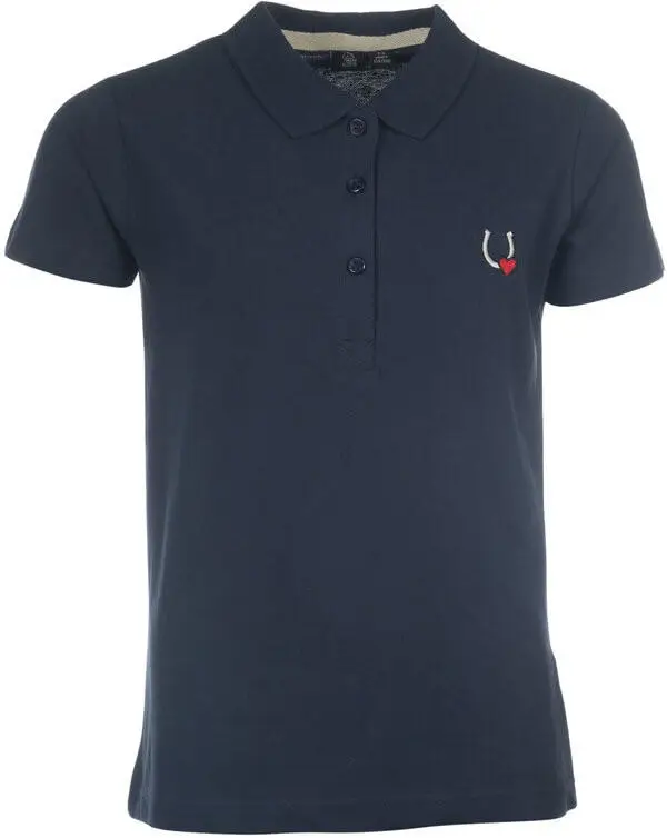 Kracherpreis HKM Poloshirt -Claire- dunkelblau, 110/116