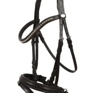 Aktuell Hans Melzer Trense Calgary, Schwedisch kombiniert braun/silber, X-Full Warmblut extra / Kaltblut