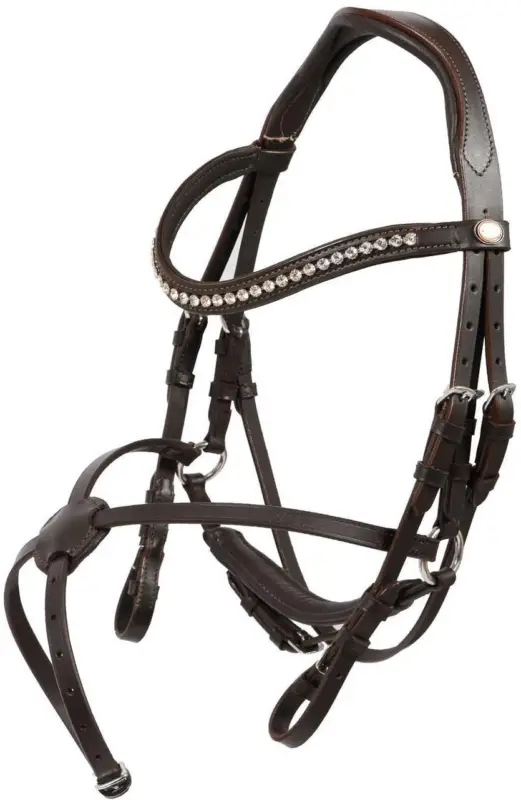 Highlight Hans Melzer Trense Calgary, Mexikanisch braun/silber, Full = Warmblut