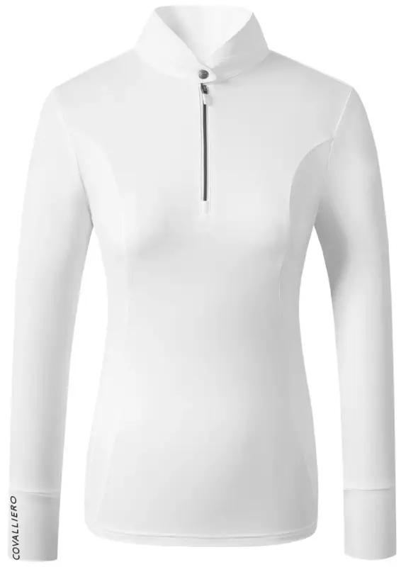 Covalliero Competition Longsleeve white, XXL Preisreduziert