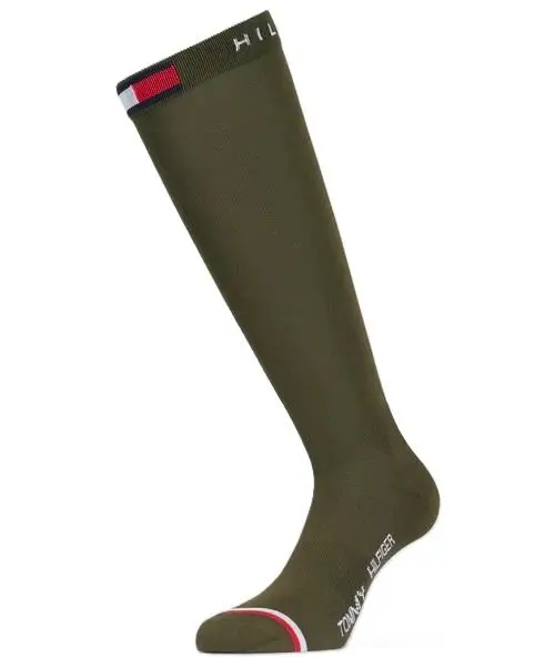 Neu Tommy Hilfiger Newburgh Reitsocken utility olive, 35-38