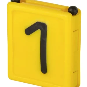 Kerbl Halsbandnummer DUO, 1-stellig, 6er Pack gelb, 1 Sofort Bestellen