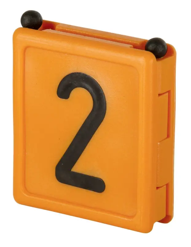 Online Kaufen Kerbl Halsbandnummer DUO, 1-stellig, 6er Pack orange, 2