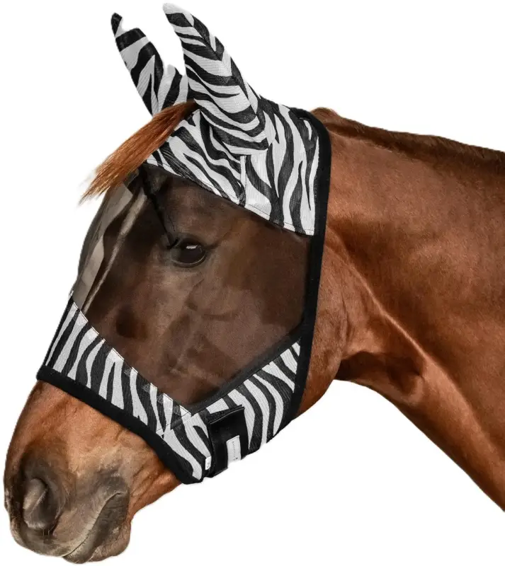 Waldhausen Fliegenmaske Zebra schwarz/weiß, Shetty Meistverkauft