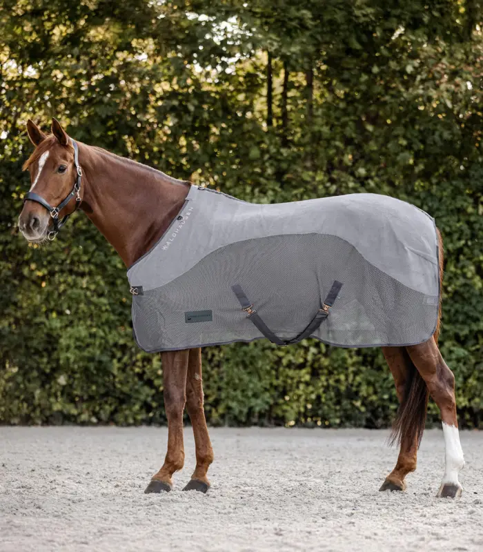 Waldhausen Comfort Fleece-Fliegendecke grau, 155 cm Echt