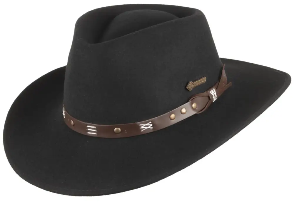 Scippis Wollfilzhut Emerald schwarz, XL Zertifiziert