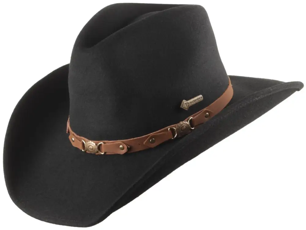 Scippis Wollfilzhut Bandit schwarz, L Expressversand