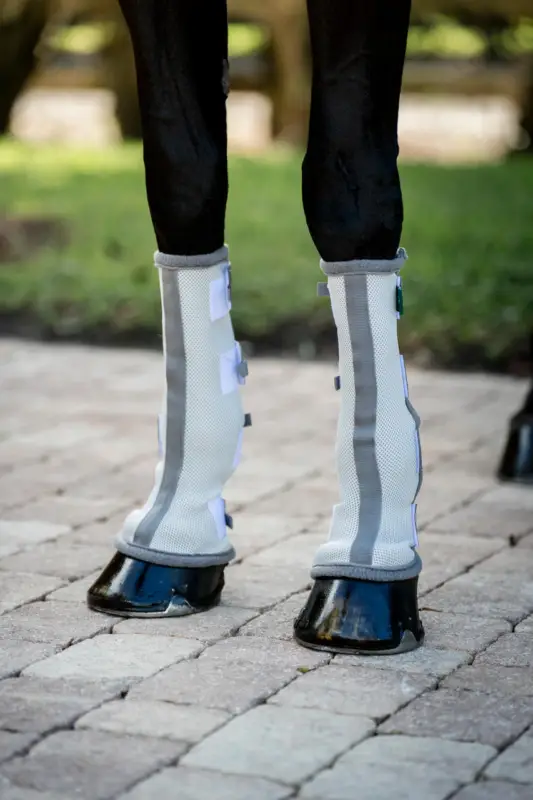 Neue Ware Horseware Fly Boots silver/titanium grey & silver, Full