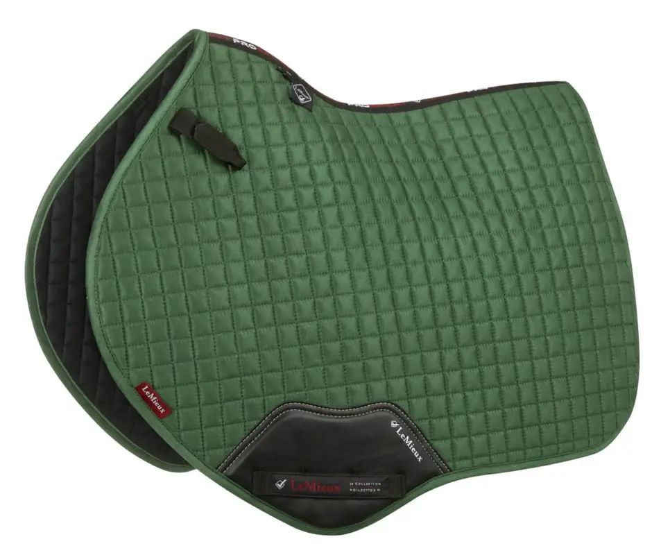 LeMieux Suede Close Contact Schabracke hunter green, L Schneller Versand