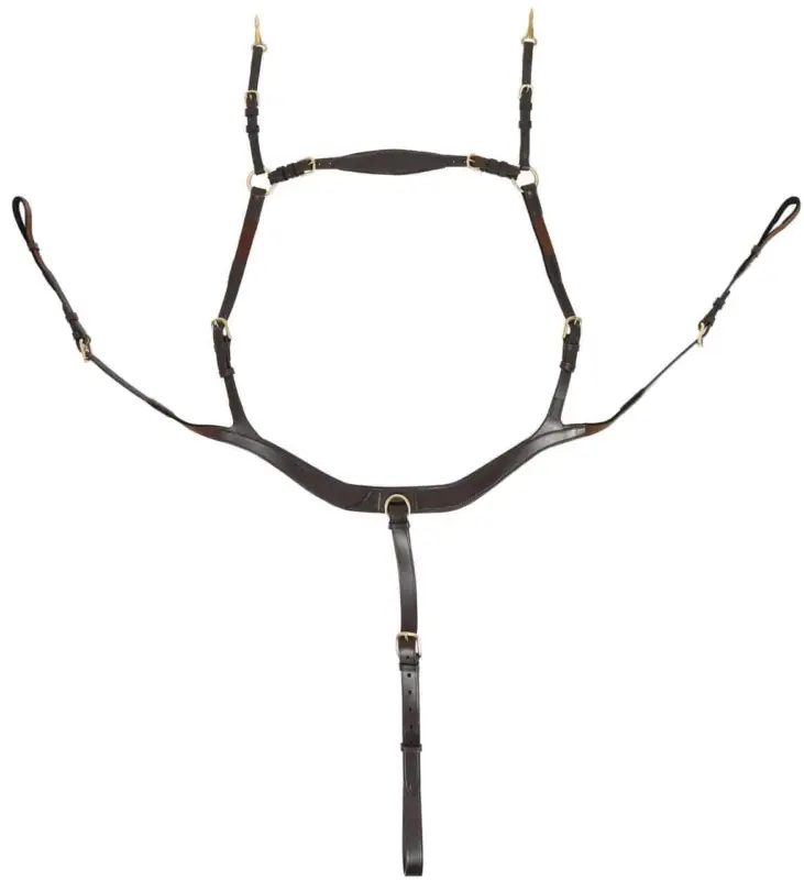 Ausverkauf Hans Melzer Vorderzeug Balve braun/messing, X-Full Warmblut extra / Kaltblut
