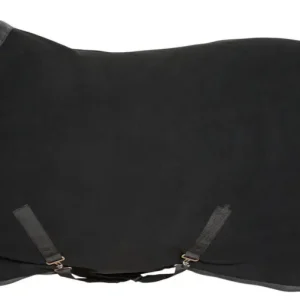 Sichere Zahlung Back on Track Fleecedecke Supreme mit D-Ringen schwarz, 135 cm