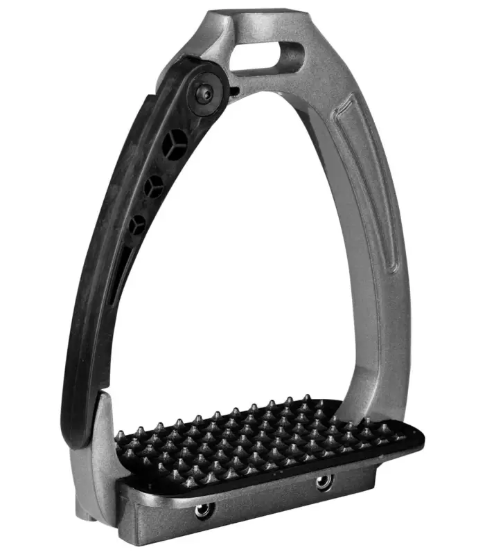Neue Ware Waldhausen Kinder Sicherheitssteigbügel Pro grau metallic, 11 cm