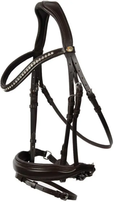 Hans Melzer Trense Wiesbaden Comfort Schwedisch kom. braun/silber, Pony Wochenendangebot