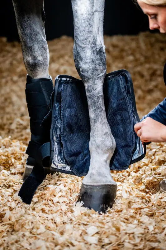 Horseware Ice Gel Stable Boots black, L Sonderaktion