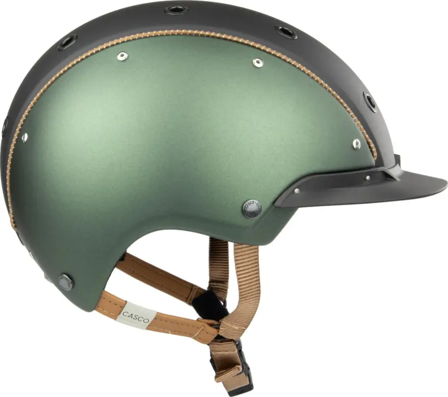 Casco 2025 Reithelm Champ Regal Grün Anthrazit, L (58-62cm) Top-Seller