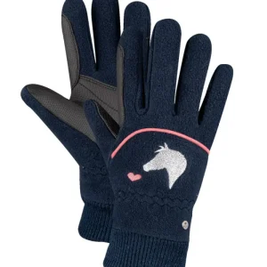Sonderangebot ELT Fleece Reithandschuhe Lucky Giselle nachtblau, 3-5