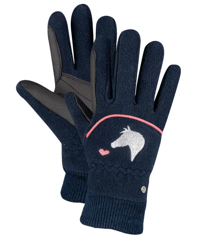 Sonderangebot ELT Fleece Reithandschuhe Lucky Giselle nachtblau, 3-5