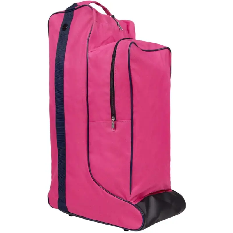 Top-Angebot Q-Essentials Combi Reitstiefel-Helmtasche fuchsia/navy