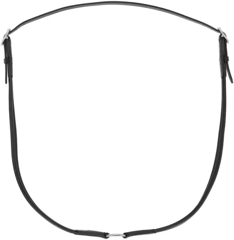QHP Leder Halsring Liberta schwarz, Pony Ausverkauf