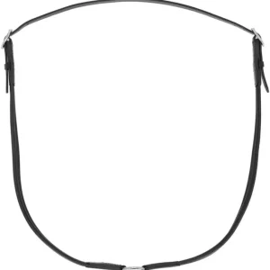 Billig QHP Leder Halsring Liberta schwarz, Cob = Vollblut