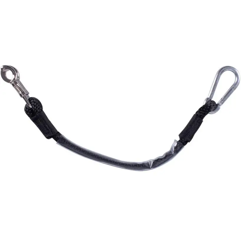 QHP Anbindestrick 90cm schwarz Markenprodukt