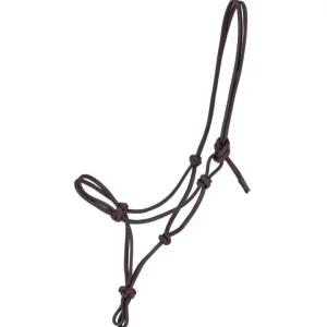Nur Für Kurze Zeit QHP Leder Knotenhalfter Liberta braun, Full = Warmblut