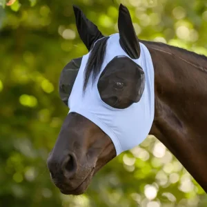 Waldhausen Fliegenmaske Puck Flex pastellblau, VB Solange Der Vorrat Reicht