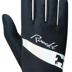 Roeckl Reithandschuh Kapriole schwarz/silber, 5 Letzte Chance