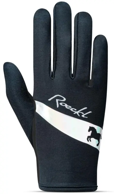Preisknaller Roeckl Reithandschuh Kapriole schwarz/silber, 6