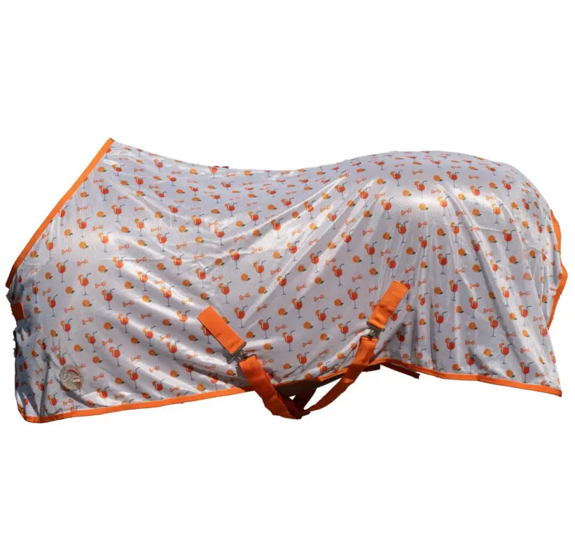 Angebot HKM Fliegendecke -Splash- orange, 95 cm