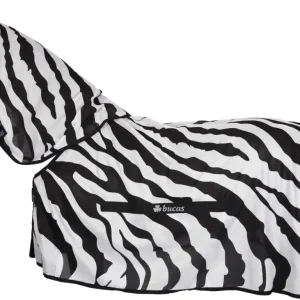 Neu Bucas Buzz-Off Zebra Full Neck schwarz/weiß, 130 cm