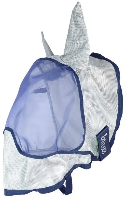 Bucas Buzz-Off Deluxe Fliegenmaske blau/silber, 115/XS Schneller Versand