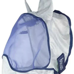 Bucas Buzz-Off Deluxe Fliegenmaske blau/silber, 155/XL Sonderangebot