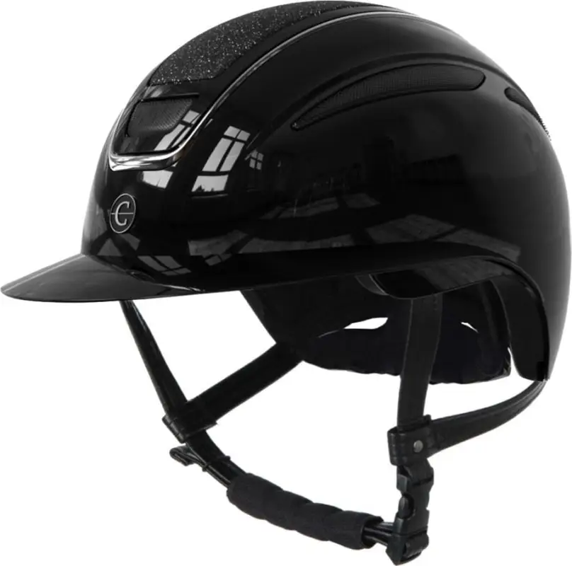 Covalliero Reithelm Elite Polo lackschwarz, S 53-55cm Abverkauf