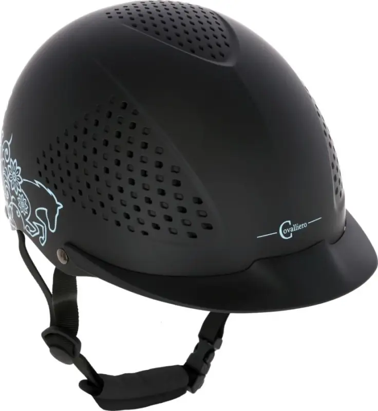 Expressversand Covalliero Reithelm Beauty 2.0 schwarz, 48-54cm
