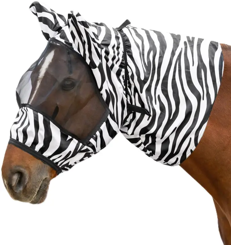 Expressversand Waldhausen Ekzemer Fliegenmaske Zebra schwarz/weiß, Pony