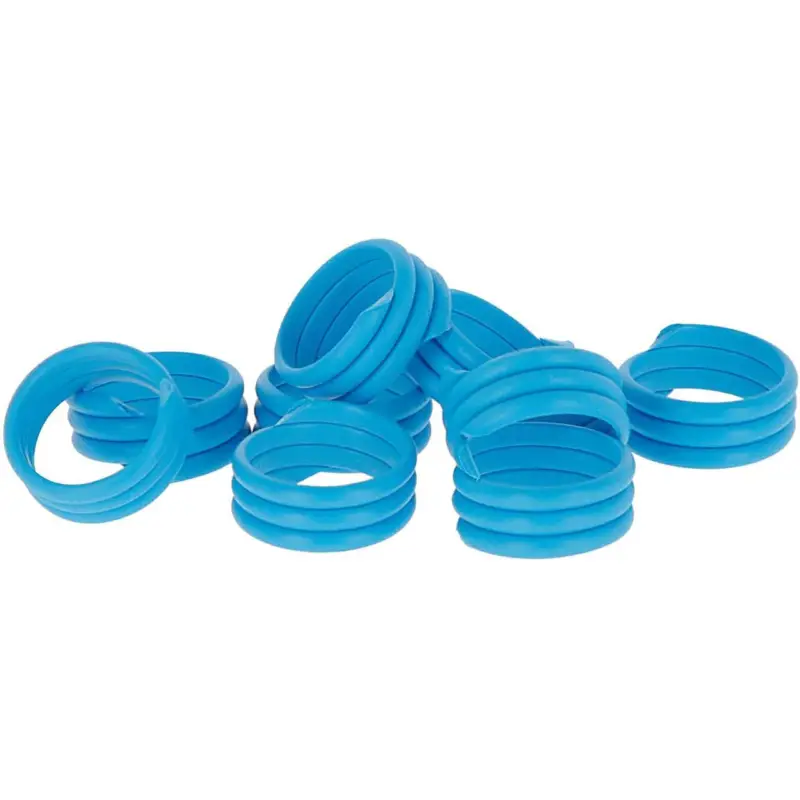 Kerbl Geflügel Spiralring 3x gedreht blau, 16 mm Meistverkauft
