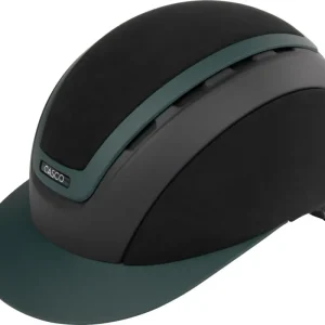 Casco 2025 Reithelm Elite Paladin Schwarz Grün, L (58-62cm) Schnäppchen
