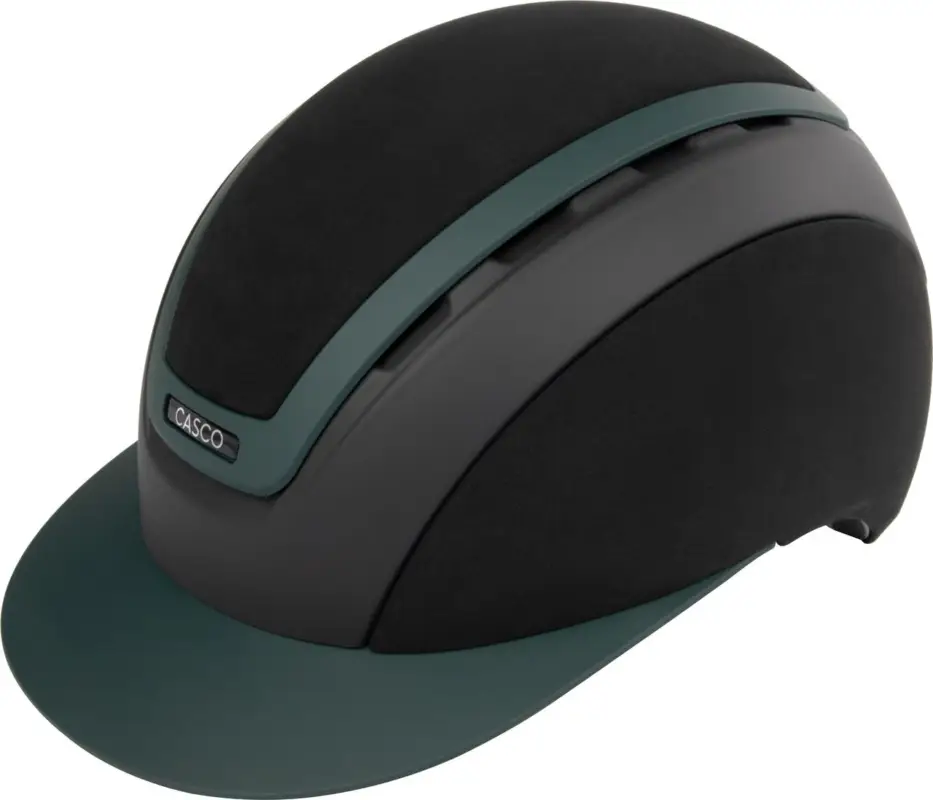 Casco 2025 Reithelm Elite Paladin Schwarz Grün, L (58-62cm) Schnäppchen