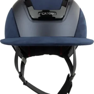 Casco 2025 Reithelm Elite Valiant Blau Wildleder, L (58-62cm) Sichere Zahlung