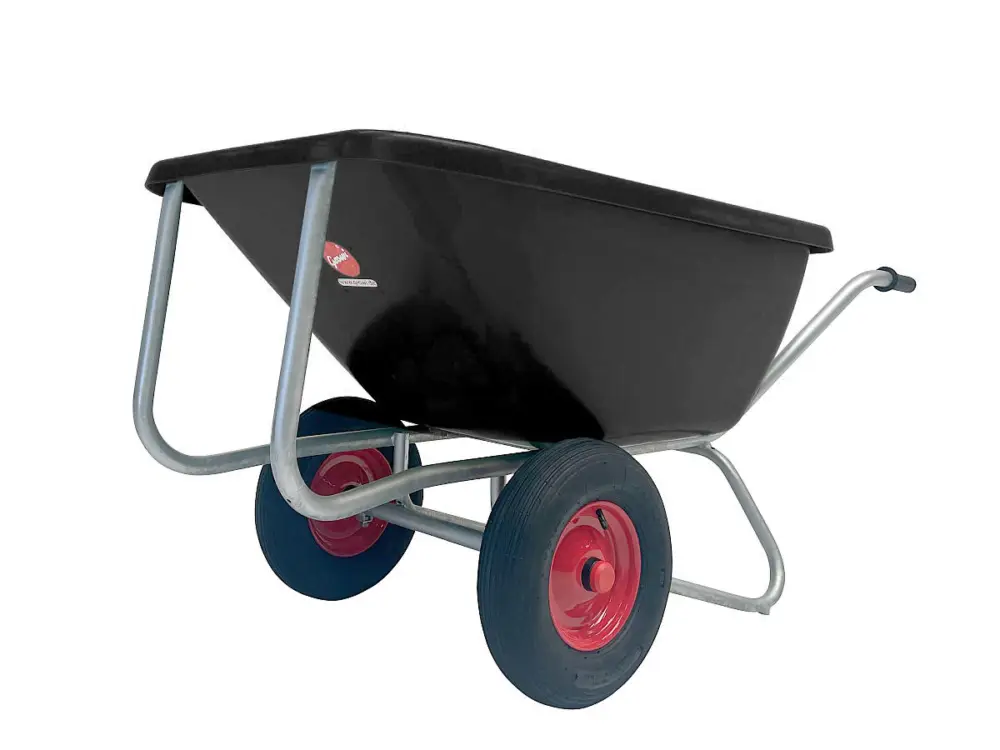 Zertifiziert Growi Compactkarre BIG BEN 180 Liter schwarz, 2-rädrig