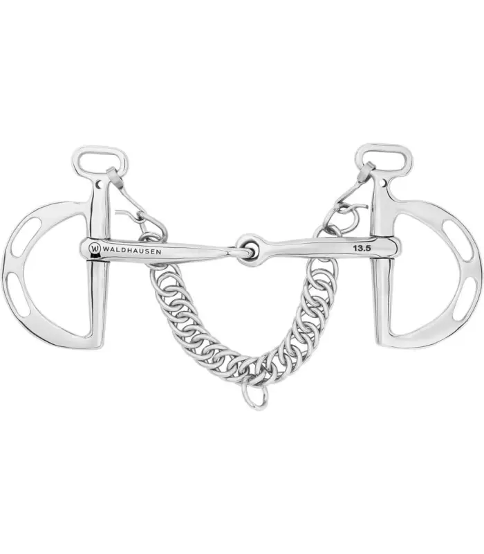 Nur Für Kurze Zeit Waldhausen Springkandare, einfach gebrochen 14,5 cm - 16 mm