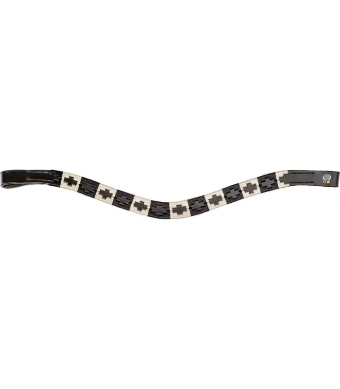Waldhausen X-Line Stirnband Polo, schwarz schwarz/beige, VB Sonderaktion